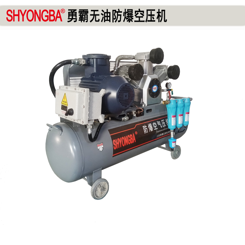 5.5KW 7.5KW無(wú)油防爆空壓機(jī)（帶過濾）